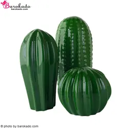 کاکتوس دکوری سه سایز سرامیکی