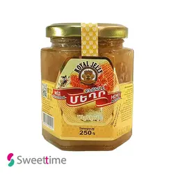 عسل طبیعی با موم زابرس رویال ژلی (Royal Jelly) - ۲۵۰ گرمی