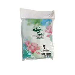 زیرانداز بهداشتی گلدل 60*90 بسته ۵ عددی