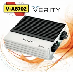 امپلی فایر دو کانال وریتی Verity V-A6702 - فروشگاه لوازم صوتی و تصویری خودرو