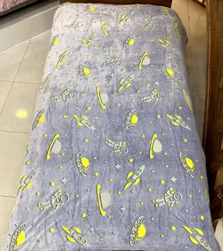 پتو ژله ای مسافرتی شبرنگ یک نفره