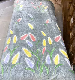 پتو ژله ای مسافرتی یک نفره طرح سنبل