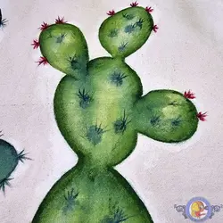 کاور کوسن نقاشی با دست طرح کاکتوس کد ۴۲۰۱