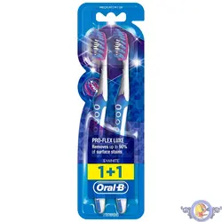 مسواک اورال-بی سری Pro-Flex مدل 3D White Luxe بسته دو عددی