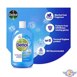 مایع ضدعفونی کننده دتول Dettol menthol cool 500ml