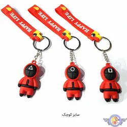جاکلیدی پلاستیکی بازی مرکب Squid Game در دو سایز
