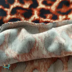 بلوز شلوار مخمل پلنگی