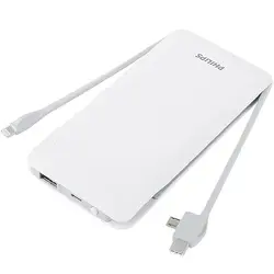 شارژر همراه فیلیپس مدل DLP9006NW ظرفیت 10000 میلی آمپر ساعتPhilips Power Bank 10000mAh DLP9006NW White