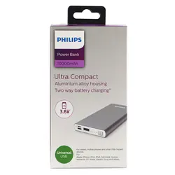 شارژر همراه فیلیپس مدل DLP6710 ظرفیت 10000 میلی آمپر ساعتPhilips DLP6710 10000MAh Power Bank