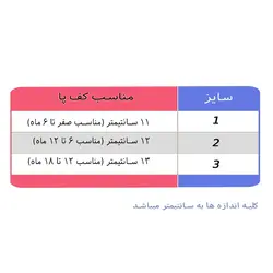 پاپوش نوزادی دخترانه گلدار زمستانی