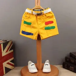 شورت کتان بچه گانه رنگی