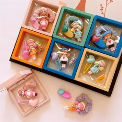 ست گیره مو بچه گانه طرح عروسکی