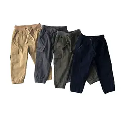 شلوار کارگو بچه گانه کتان