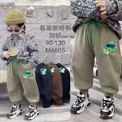 شلوار بچه گانه مخمل کبریتی طرح چراغدار