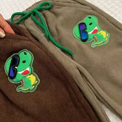 شلوار بچه گانه مخمل کبریتی طرح چراغدار