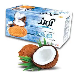 بیسکویت با طعم نارگیل و تزیین شکر 900 گرمی آوند