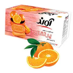 بیسکویت با طعم پرتقال و تزیین شکر 900 گرمی آوند