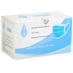ماسک پزشکی آبی جعبه 50 عددی