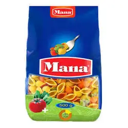 ماکارونی گوش ماهی سبزیجات 500 گرمی مانا