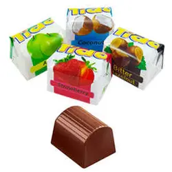 شکلات خالص میوه ای مکعبی فله 200 گرمی تیدو