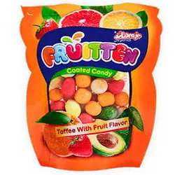 تافی روکشدار با شکل میوه ها 140 گرمی فروتن