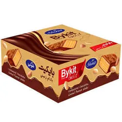 ویفر بادام زمینی جعبه 500 گرمی بایکیت