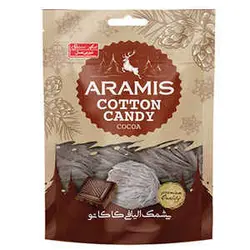 پشمک الیافی کاکائویی 200 گرمی آرامیس