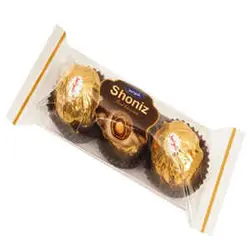 شکلات 3 عددی شونیز طلایی