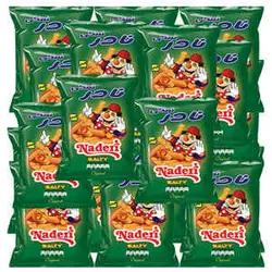 اسنک پنیری نادری بسته بندی 15 عددی