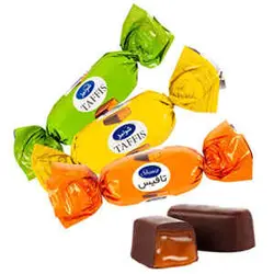 شکلات تافیس سه رنگ فله 250 گرمی