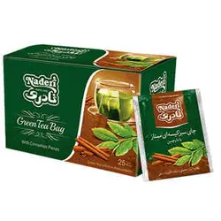 چای سبز دارچین کیسه ای 25 عددی نادری