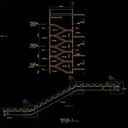 نقشه سازه پله ساختمان