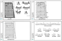 نقشه فونداسیون مجتمع تجاری