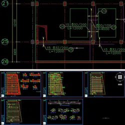 نقشه فونداسیون مجتمع تجاری
