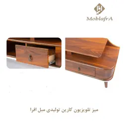 میز جلو مبلی و میز تلویزیون کارین+18ماه ضمانت-تولیدی مبل افرا