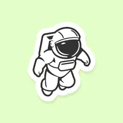 استیکر فضانورد