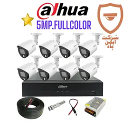 پکیج 8 عددی دوربین مداربسته 5 مگاپیکسل داهوا مدل 1509tpled