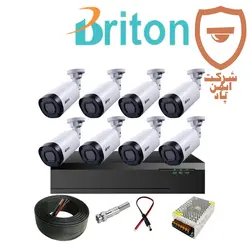 پک 8 عددی دوربین مداربسته برایتون | خرید دوربین برایتون