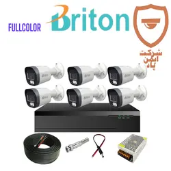 پک 6 عددی دوربین مداربسته برایتون فول کالر | دوربین برایتون