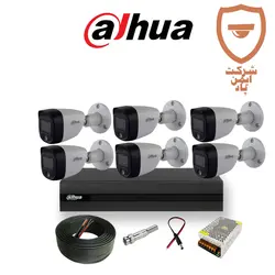 تخفیف ویژه پکیج دوربین مداربسته داهوا 6 عددی دید در شب رنگی