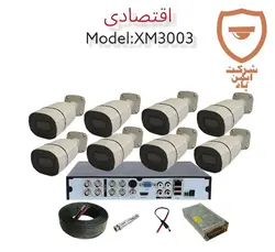 پکیج دوربین مداربسته 8 عددی اقتصادی ارزان قیمت(مدل XM3003) - ایمن پاد