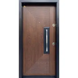 درب ضد سرقت مدل سولان گردویی تیره کلاس b2کد716 - ایلماز درب