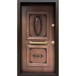 درب ضدسرقت مدل دوقاب منبت کد2018 - ایلماز درب