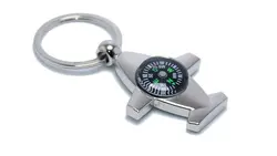 جاکلیدی طرح هواپیما همرا با قطب نما Airplane compass keychain