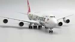 ماکت هواپیما بوئینگ 747-8 کارگولوکس | Jc Wings 1:400 Boeing 747-8F Cargolux Interactive Series