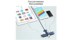 هاب و شارژر رومیزی 4 پورت طرح هواپیما | AIR FORCE 1 USB HUB FOR DESKTOP