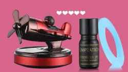 خوشبوکننده خورشیدی خودرو طرح هواپیما | Solar Airplane Car Air Freshener