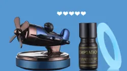 خوشبوکننده خورشیدی خودرو طرح هواپیما | Solar Airplane Car Air Freshener