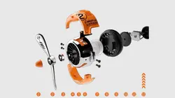 خوشبو کننده خودرو طرح موتور هواپیما | Airplane Engine Car Freshener AF009