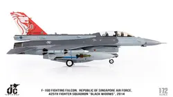 ماکت جنگنده اف 16 فالکون سنگاپور | Jc Wings 1:72 F16D Fighting Falcon Singapore Air Force